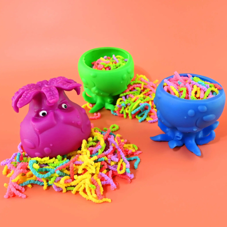 ARTICOLE COPII - Figurină Squishy 7cm Viermi Magici în Caracatiță 41100 - ipb.ro