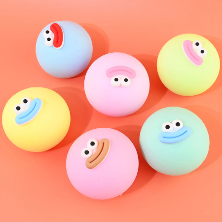 ARTICOLE COPII - Figurină Squishy 7cm Mingiuță Față Zâmbăreață 41671 - ipb.ro