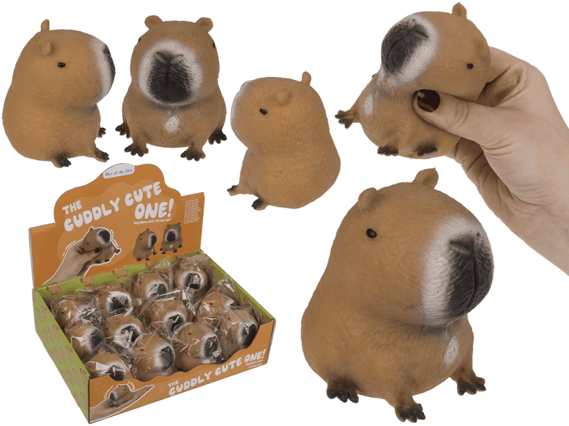 Squishy - FIGURINA SQUISHY CU NISIP KINETIC 6.5CM CAPYBARA 62/6305