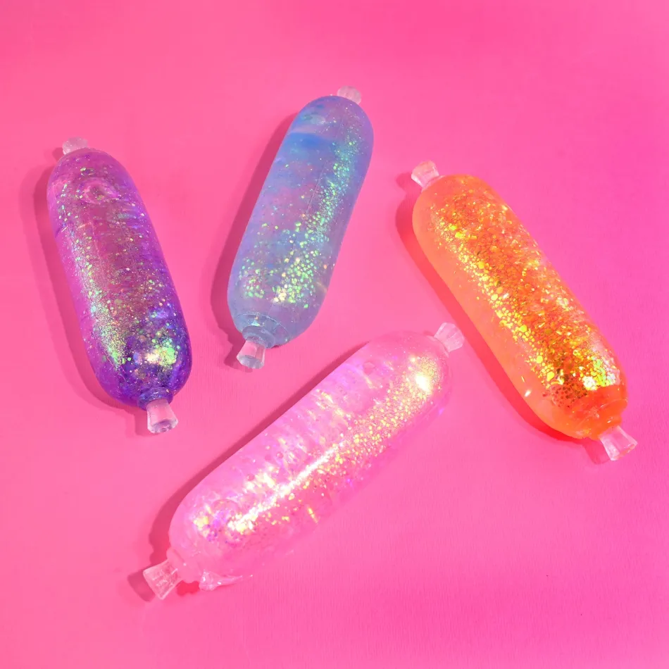 ARTICOLE COPII - Squishy Sugar 14cm Cârnăcior Glitter 41080 - Antistres - ipb.ro