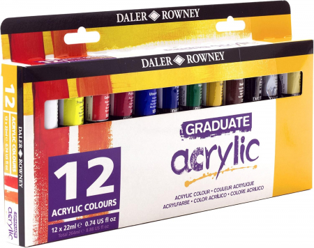 FIL CULORI ACRIL DALER ROWNEY GRADUATE 22ML 12/SET 123900012 [2]