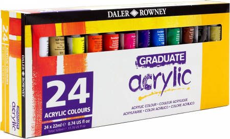 FIL CULORI ACRIL DALER ROWNEY GRADUATE 22ML 24/SET 123900024 [2]