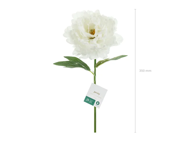 Articole Nunta, Bridal Party - Bujor Artificial Alb 35cm KWT4-008 - Decor Elegant
