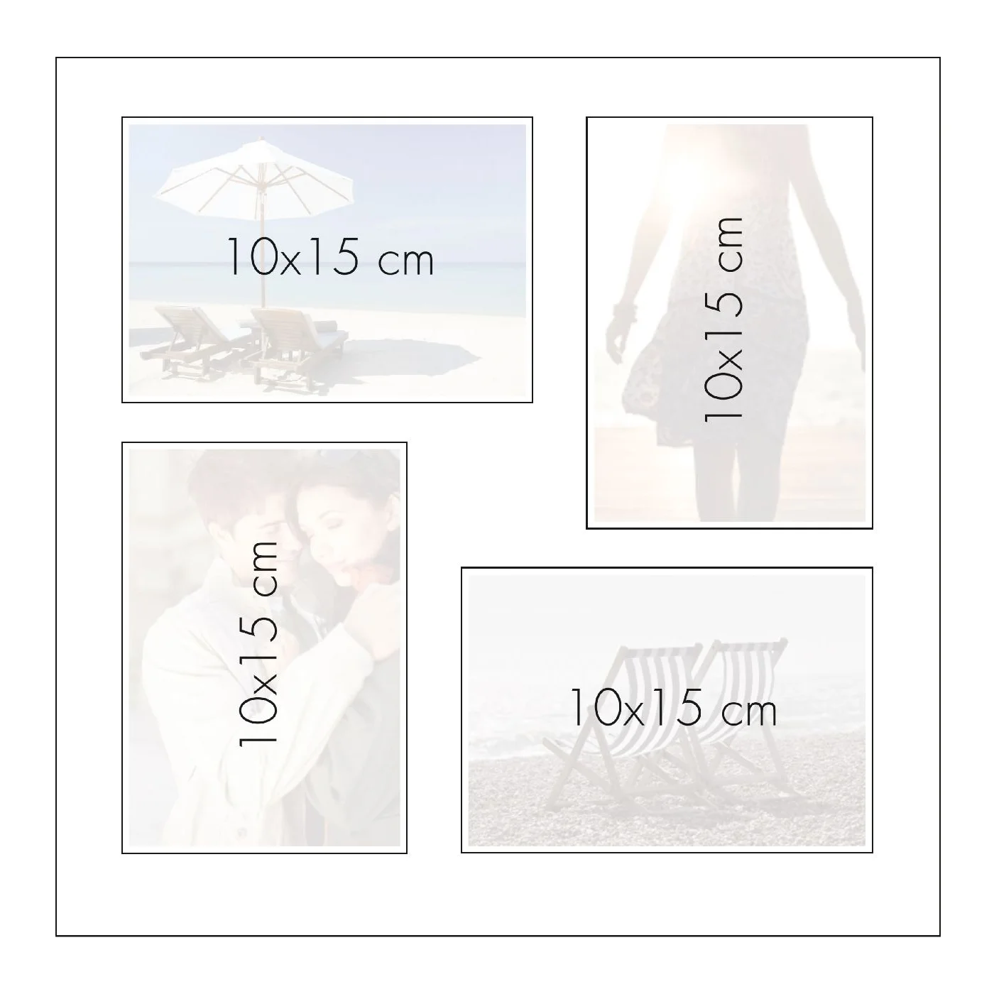 GB ALBUM FOTO NUNTA 30*31CM 60 FILE RAINING HEARTS 08015 [4]