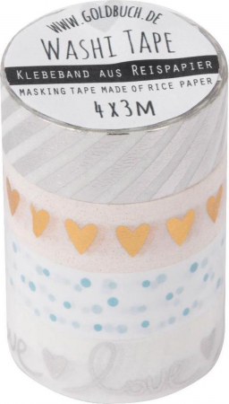 GB BANDA ADEZIVA DECORATIVA 15MM*3M TAPE LOVE SILVER 10627/10629 [1]