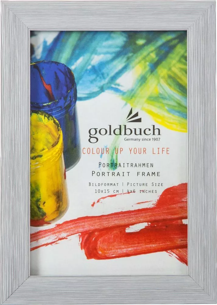 Rame Fotografie - GB RAMA FOTO PLASTIC CU SUPORT 10*15CM ASPECT LEMN COLOR UP GRI DESCHIS 910702