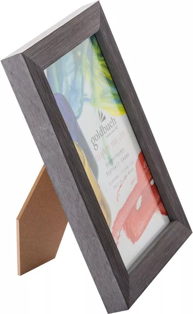 GB RAMA FOTO PLASTIC CU SUPORT 10*15CM ASPECT LEMN COLOR UP GRI INCHIS 910802 [1]