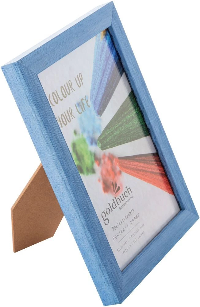 GB RAMA FOTO PLASTIC CU SUPORT 13*18CM ASPECT LEMN COLOR UP ALBASTRU 910303 [1]