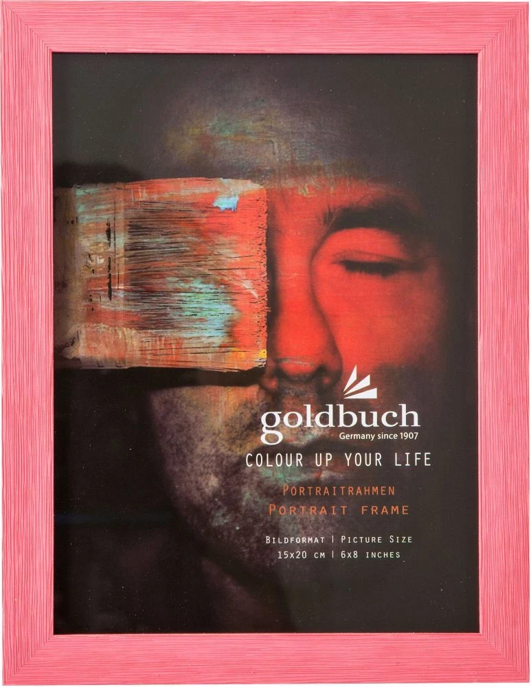 Rame Fotografie - GB RAMA FOTO PLASTIC CU SUPORT 15*20CM ASPECT LEMN COLOR UP ROZ 910204