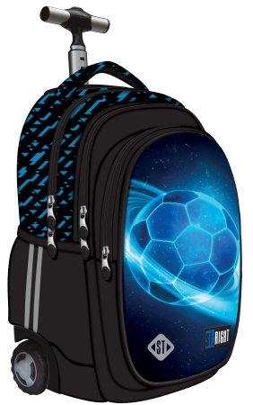 RECHIZITE SCOLARE IPB - Ghiozdan Troler St.Right TB-01 Cosmic Soccer 26L - 301285
