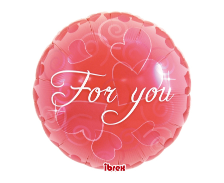 Ziua indragostitilor - BALOANE Ibrex hellium balloons, For You, 35cm 0201370004