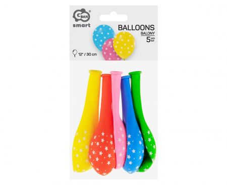 GOD BALOANE LATEX Balloons Stars, 30cm, mix 5/set GZ-Gwz5 [3]