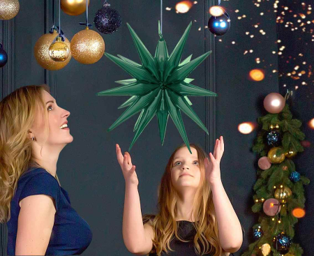 ARTICOLE PARTY - BALON FOLIE ALUMINIU Star 3D, bottle-green, 50cm FG-G3ZB