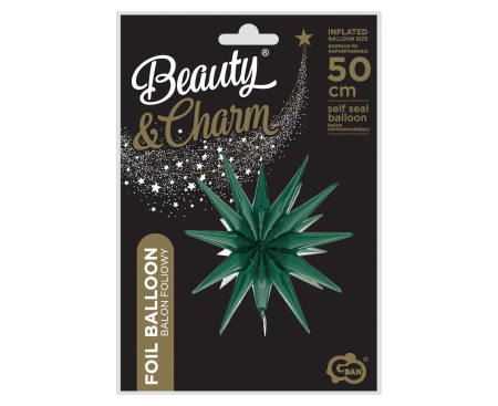 BALON FOLIE ALUMINIU Star 3D, bottle-green, 50cm FG-G3ZB [2]