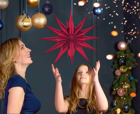 ARTICOLE PARTY - BALON FOLIE ALUMINIU Star 3D, red, 50cm FG-G3CW