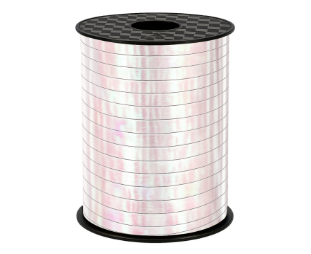 DE SEZON - RAFIE PLASTIC LUCIOASA 0.5cm*458m, alb iridescent GT-5IP11