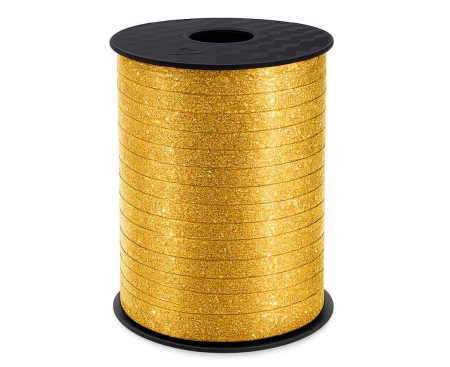DE SEZON - RAFIE PLASTIC LUCIOASA 0.5cm*458m, auriu glitter GT-5MP22
