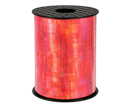 DE SEZON - RAFIE PLASTIC LUCIOASA 0.5cm*458m, rosu iridescent GT-5IP01