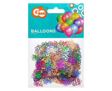 ARTICOLE PARTY - CONFETTI, Foil confetti I Love You, 14g, mix KZ-KFLY