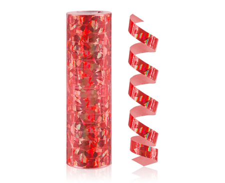 ARTICOLE PARTY - CORDON HARTIE Holographic Streamer, red, 4m PZ-SHCZ