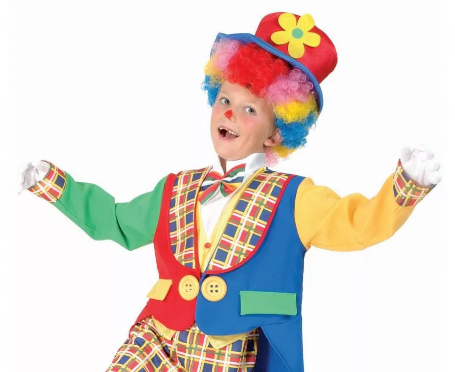 GOD COSTUM PENTRU COPII 110/120CM COLORFUL CLOWN SL-KW11 [1]
