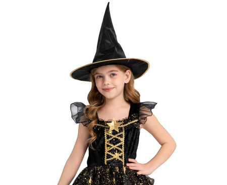 COSTUM PENTRU COPII 110/120CM VRAJITOARE, NEGRU SL-CA11 [1]