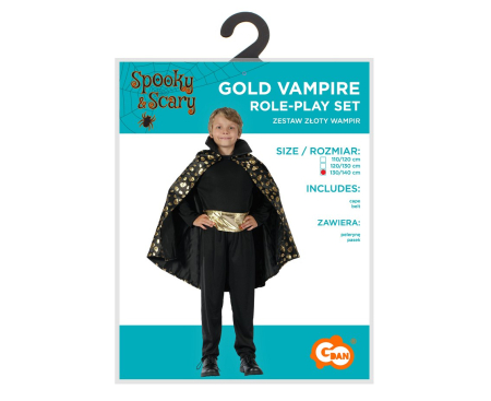 COSTUM PENTRU COPII 130/140CM VAMPIR AURIU SL-HW13 [3]