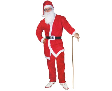 Costume/ Costumatii Craciun si accesorii - COSTUM PT ADULTI MOS CRACIUN MARIME UNICA ROSU NW-SDMI