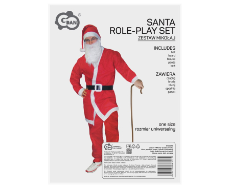 COSTUM PT ADULTI MOS CRACIUN MARIME UNICA ROSU NW-SDMI [2]