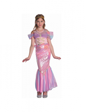 ARTICOLE PARTY - GOD COSTUM PT COPII 110/120 CM SIRENA ROZ SL-RS11