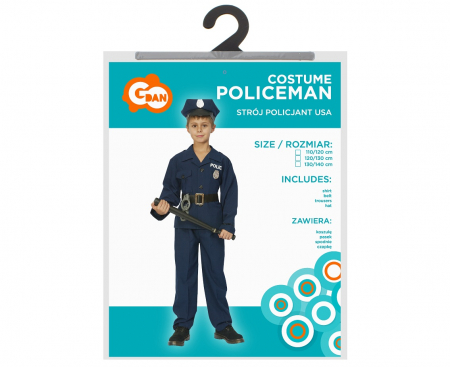 GOD COSTUM PT COPII 130/140 CM, POLITIE SL-PU13 [1]