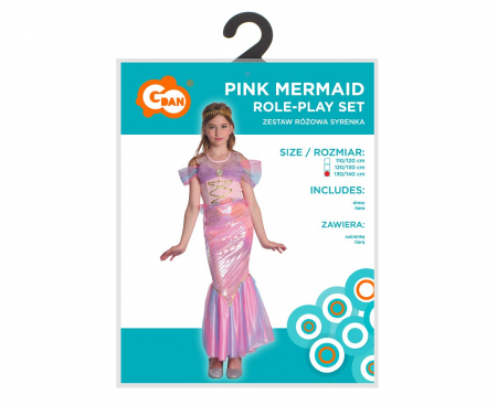 GOD COSTUM PT COPII 130/140 CM SIRENA ROZ SL-RS13 [3]