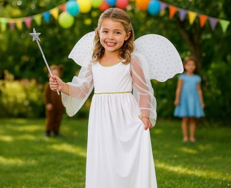 COSTUM PT COPII INGER 130/140cm, rochie lunga, aripi SL-AN13 [1]