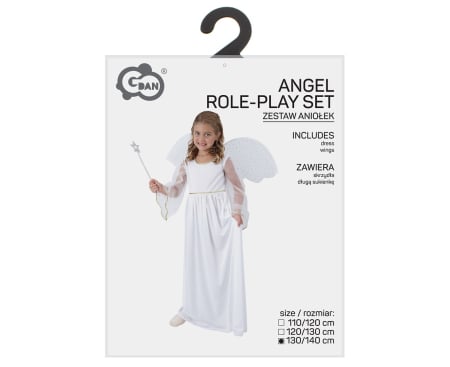 COSTUM PT COPII INGER 130/140cm, rochie lunga, aripi SL-AN13 [2]