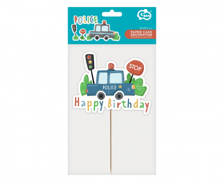 GOD DECORATIUNI DIN LEMN PENTRU TORT Police, 13x10.5cm RV-DPTP [1]