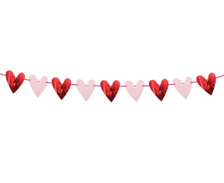 GHIRLANDA DIN HARTIE Hearts, 200cm PF-GPSB [1]