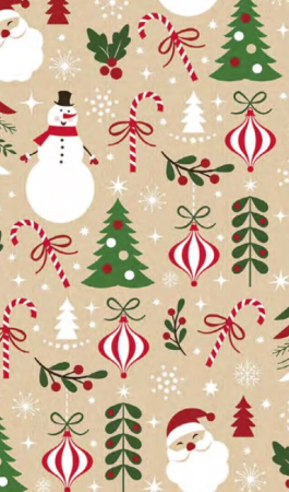 HARTIE AMBALAJ 200*70CM MOTIV CRACIUN KRAFT P2 KRAFT GW 4 [5]