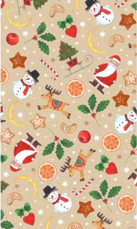 HARTIE AMBALAJ 200*70CM MOTIV CRACIUN KRAFT P2 KRAFT GW 4 [4]