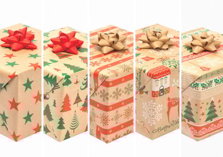 Ambalaje cu Spirit de Sărbătoare - HARTIE AMBALAJ 200*70CM MOTIV CRACIUN KRAFT P2_KRAFT_GW_5