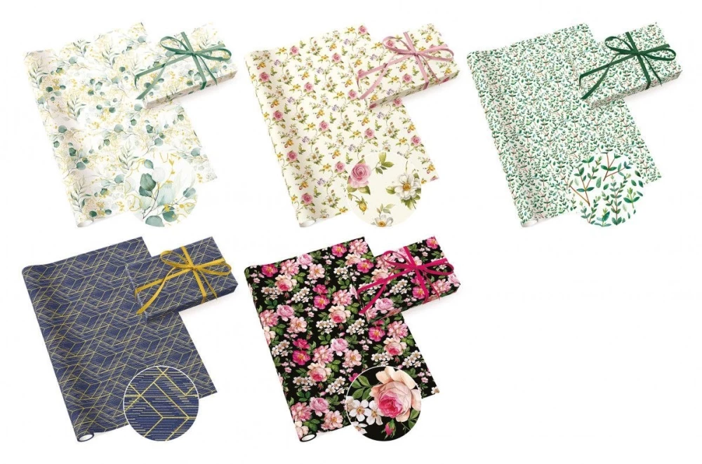 Hartie de Ambalat - HARTIE AMBALAJ PAW 200*70CM FLORAL MIX AGP100330