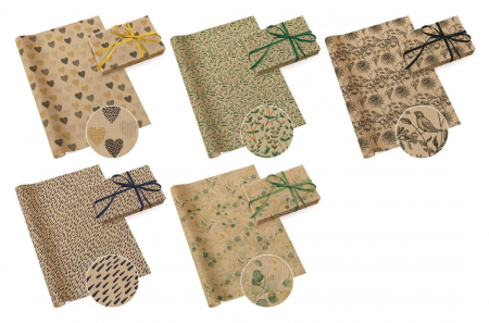 AMBALAJE SI SACOSE CADOURI - HARTIE AMBALAJ PAW 200*70CM KRAFT 5 MIX AGPE100500