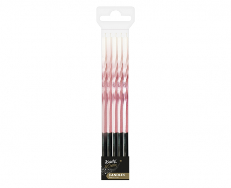 GOD LUMANARI TORT Ombre, pink/white, 15cm 5/set 7C-SSOR [2]