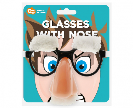 GOD OCHELARI PARTY PROFESOR CU NAS, MUSTATA SI SPRANCENE ALBE HC13715 [2]