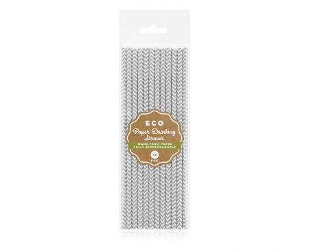 GOD PAIE DIN HARTIE PENTRU BAUTURI silver pattern, 6x197mm 12/set SG-RPSRSZ12 [1]