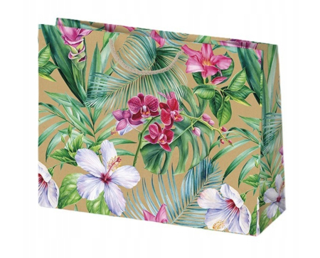 SACOSA CADOU ECO 30*23*10CM KRAFT MIX FLORI NR.49 T6EKO_OG_49 [6]