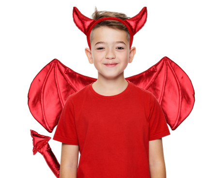 HOBBY - SET PARTY DIAVOL ROSU, CU COARNE, ARIPI SI COADA YH-ZDIC