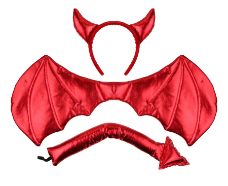 SET PARTY DIAVOL ROSU, CU COARNE, ARIPI SI COADA YH-ZDIC [1]