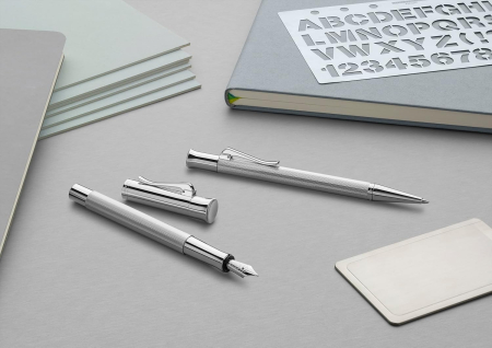 GRAF STILOU GUILLOCHE RODIUM F GRAF VON FABER-CASTELL GF146591 RH [1]