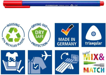 GRI CARIOCI STAEDTLER TRIPLUS  1MM 10/SET 323C10 [4]