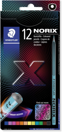 RECHIZITE SCOLARE - GRI CREIOANE COLORATE 12/SET STAEDTLER NORIX CUTIE CARTON ST-186-C12